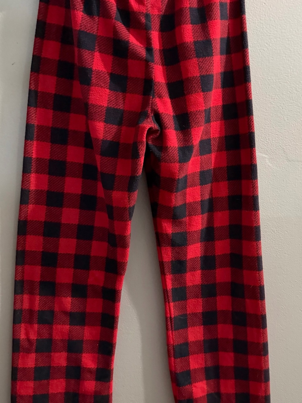 Boys Large 10/12 The Children's Place Red and Black Buffalo Plaid Pajama Bottoms